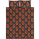Exotic Papaya Pattern Print Quilt Bed Set