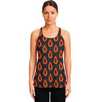 Exotic Papaya Pattern Print Women's Racerback Tank Top