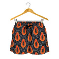 Exotic Papaya Pattern Print Women's Shorts