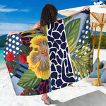 Exotic Patchwork Pattern Print Beach Sarong Wrap
