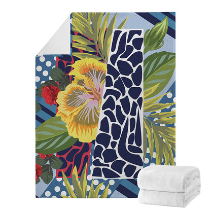 Exotic Patchwork Pattern Print Blanket