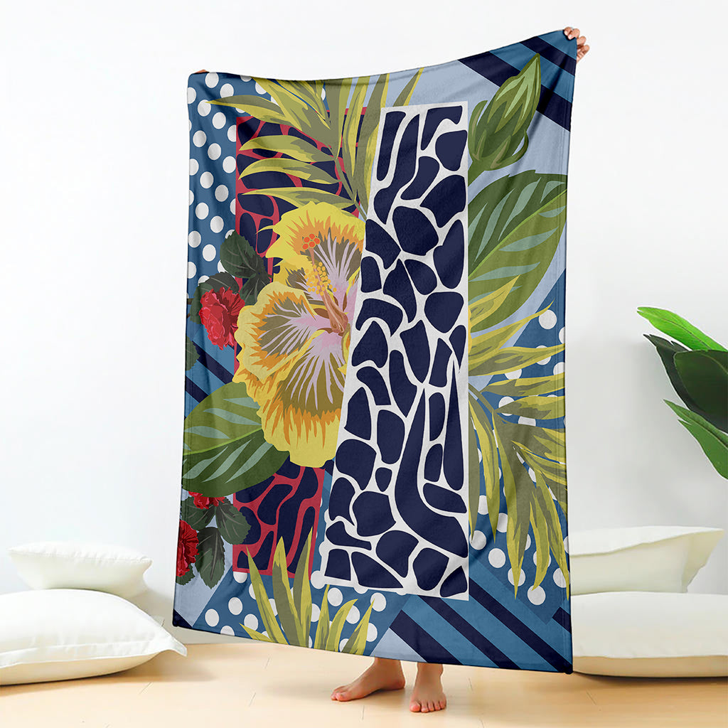 Exotic Patchwork Pattern Print Blanket