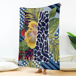 Exotic Patchwork Pattern Print Blanket