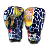 Exotic Patchwork Pattern Print Boxing Gloves