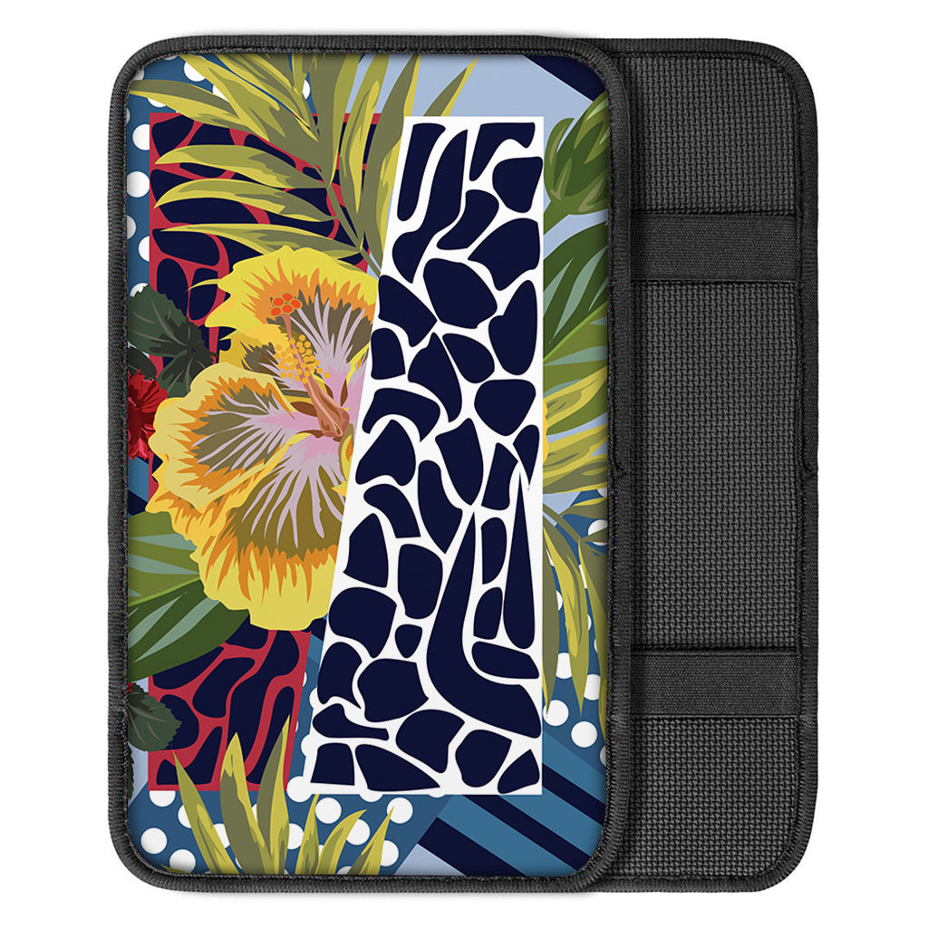 Exotic Patchwork Pattern Print Car Center Console Cover