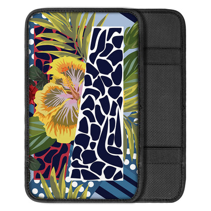 Exotic Patchwork Pattern Print Car Center Console Cover