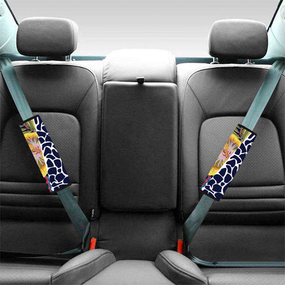 Exotic Patchwork Pattern Print Car Seat Belt Covers