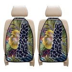 Exotic Patchwork Pattern Print Car Seat Organizers