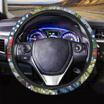 Exotic Patchwork Pattern Print Car Steering Wheel Cover