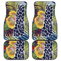 Exotic Patchwork Pattern Print Front and Back Car Floor Mats