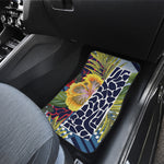 Exotic Patchwork Pattern Print Front and Back Car Floor Mats
