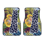 Exotic Patchwork Pattern Print Front Car Floor Mats