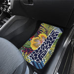 Exotic Patchwork Pattern Print Front Car Floor Mats