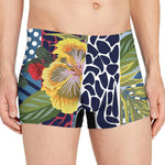 Exotic Patchwork Pattern Print Men's Boxer Briefs