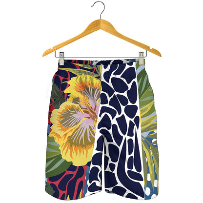 Exotic Patchwork Pattern Print Men's Shorts