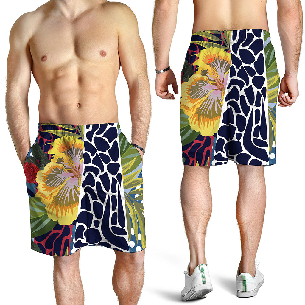 Exotic Patchwork Pattern Print Men's Shorts