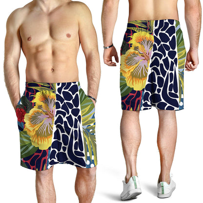 Exotic Patchwork Pattern Print Men's Shorts