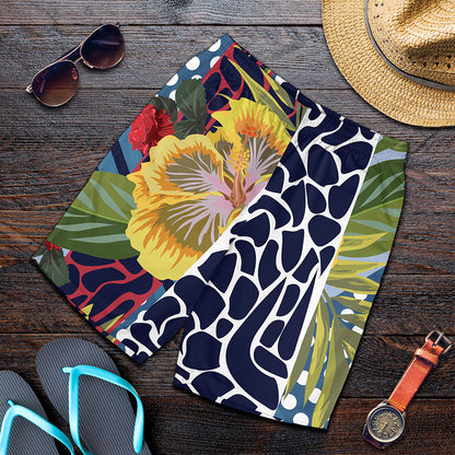 Exotic Patchwork Pattern Print Men's Shorts