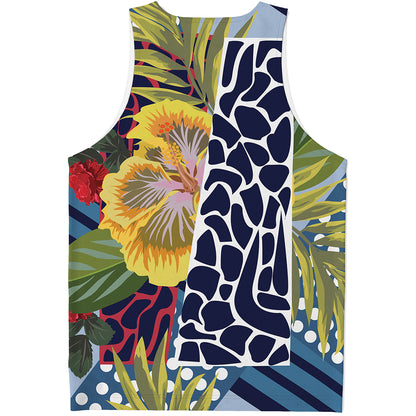 Exotic Patchwork Pattern Print Men's Tank Top