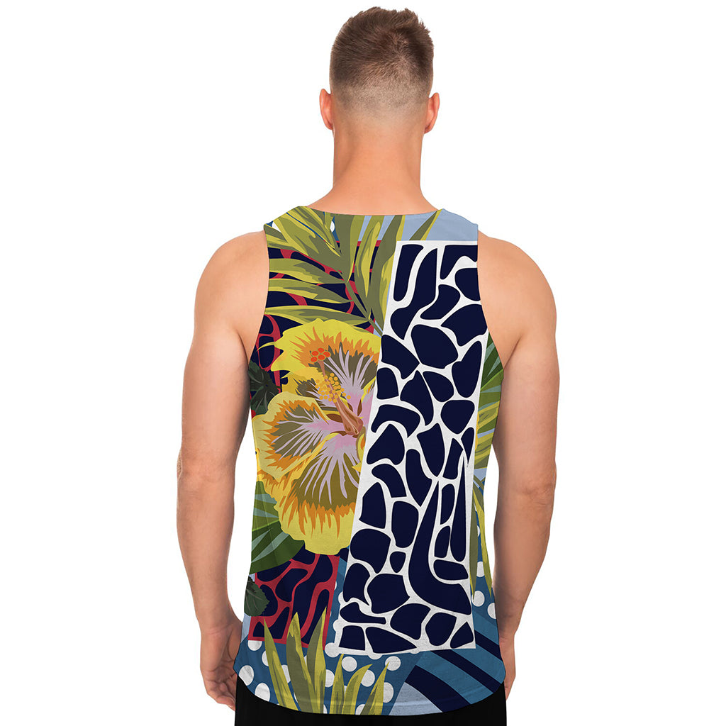 Exotic Patchwork Pattern Print Men's Tank Top