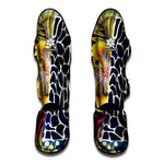 Exotic Patchwork Pattern Print Muay Thai Shin Guard