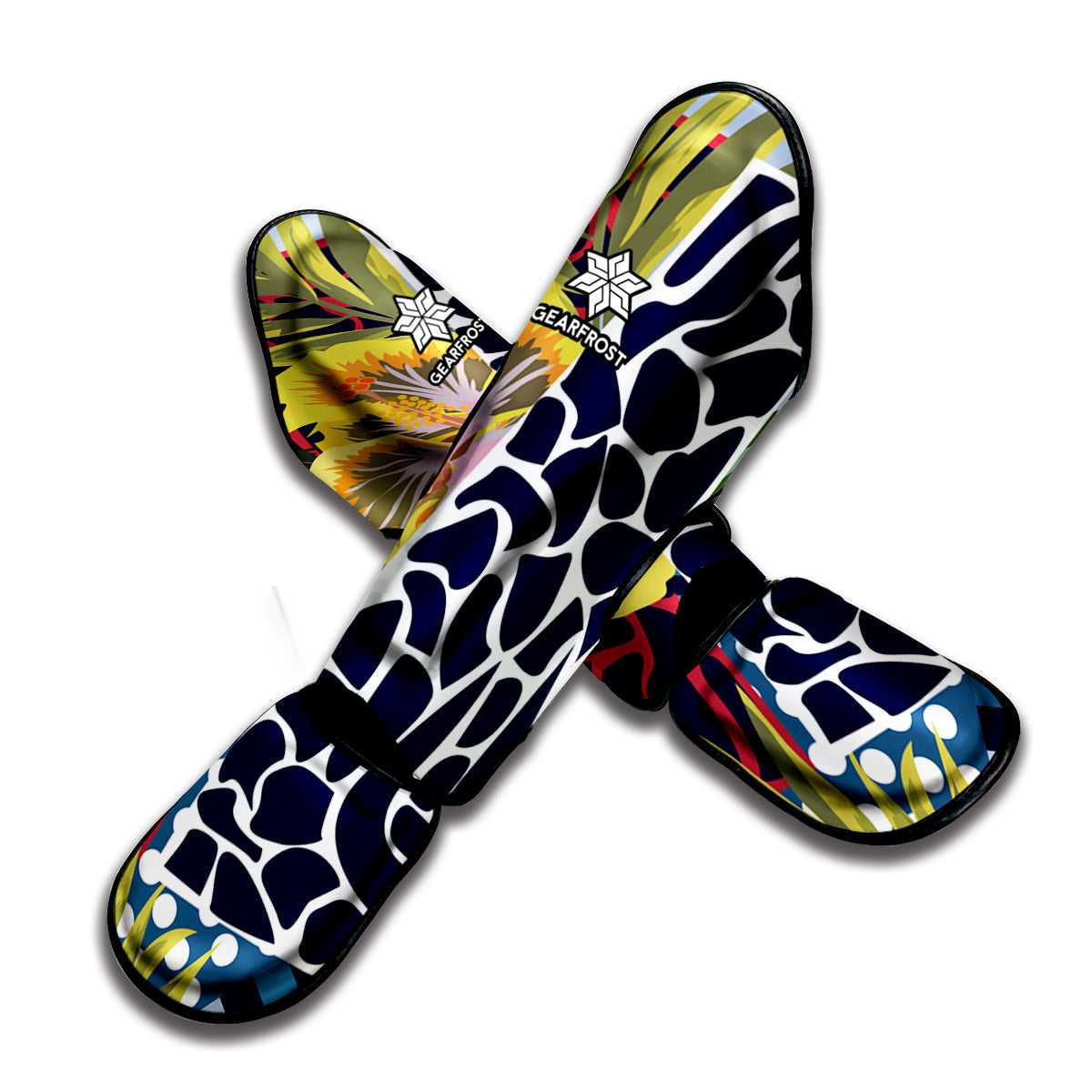 Exotic Patchwork Pattern Print Muay Thai Shin Guard