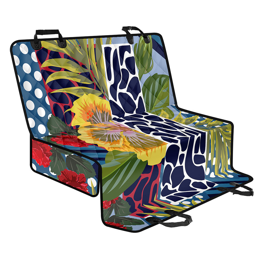 Exotic Patchwork Pattern Print Pet Car Back Seat Cover