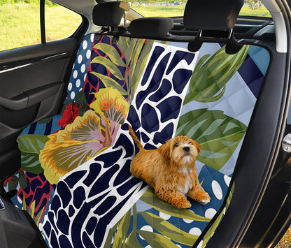 Exotic Patchwork Pattern Print Pet Car Back Seat Cover