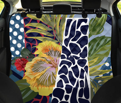 Exotic Patchwork Pattern Print Pet Car Back Seat Cover