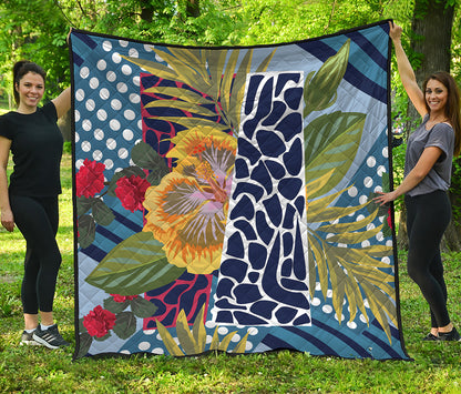 Exotic Patchwork Pattern Print Quilt