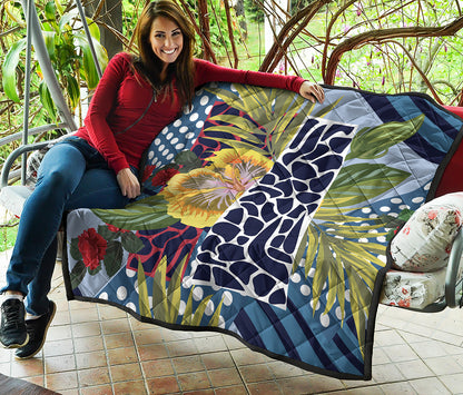 Exotic Patchwork Pattern Print Quilt