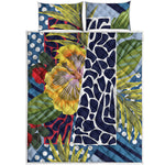 Exotic Patchwork Pattern Print Quilt Bed Set