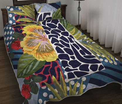 Exotic Patchwork Pattern Print Quilt Bed Set