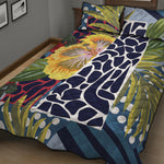 Exotic Patchwork Pattern Print Quilt Bed Set