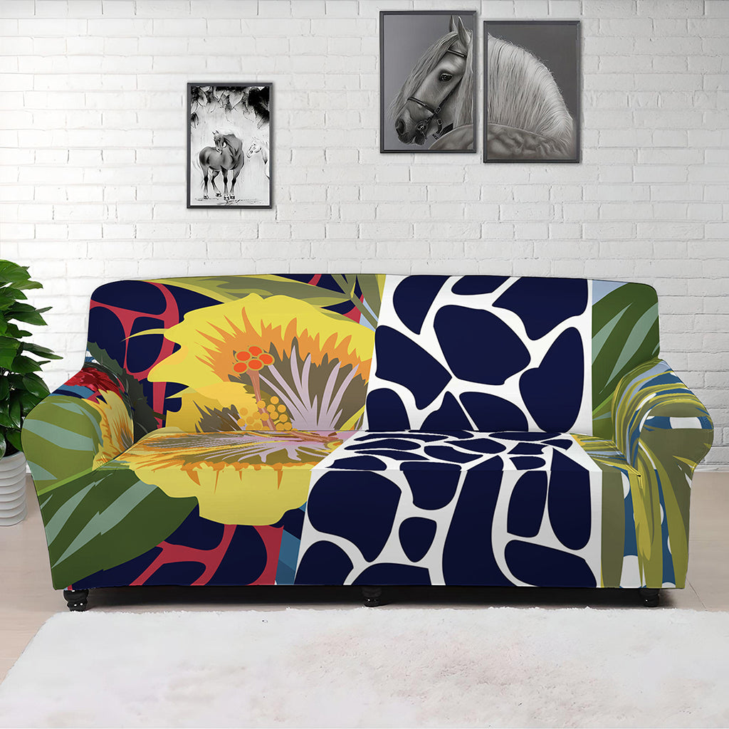 Exotic Patchwork Pattern Print Sofa Cover