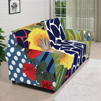 Exotic Patchwork Pattern Print Sofa Cover