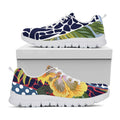 Exotic Patchwork Pattern Print White Running Shoes