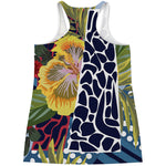Exotic Patchwork Pattern Print Women's Racerback Tank Top