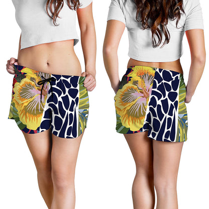 Exotic Patchwork Pattern Print Women's Shorts