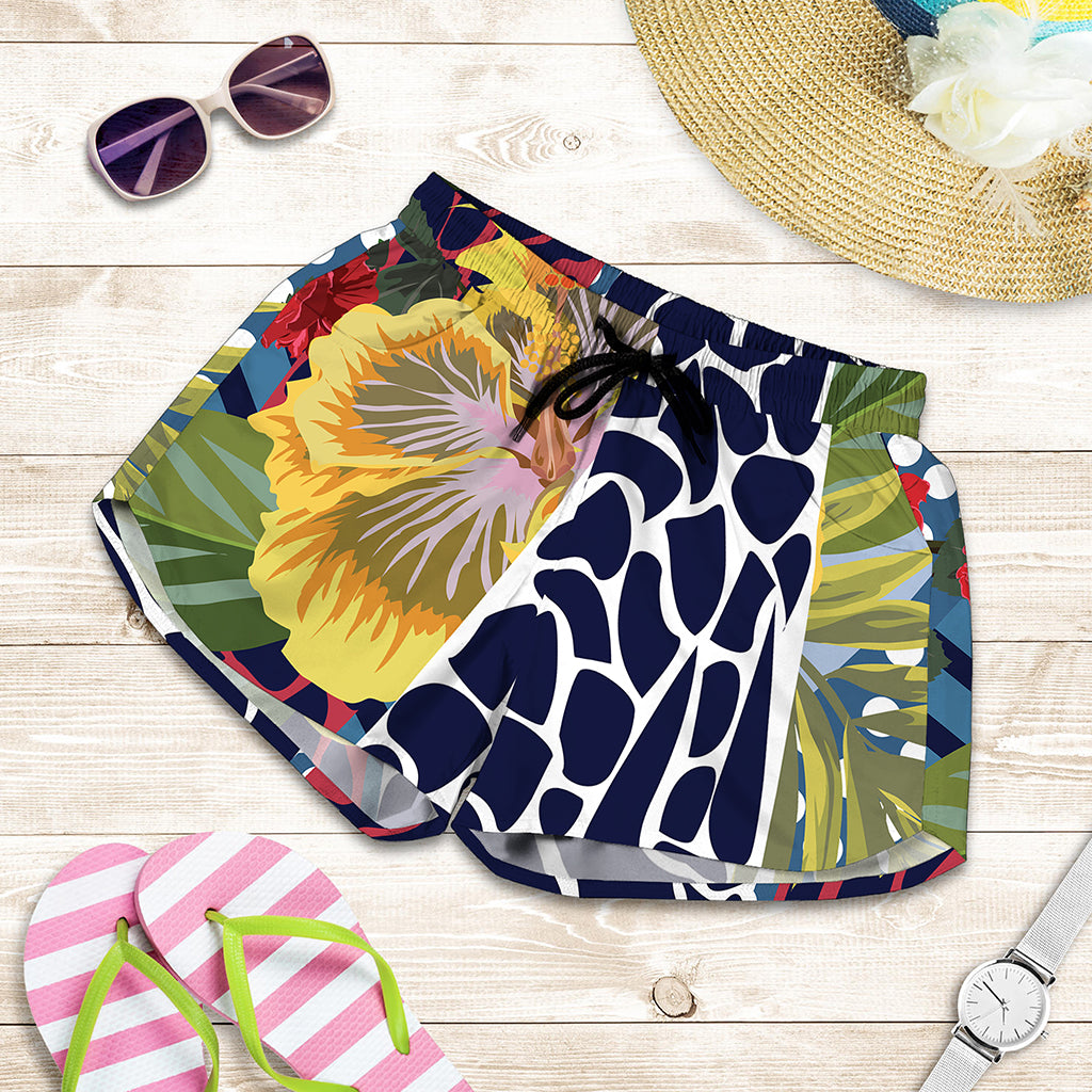 Exotic Patchwork Pattern Print Women's Shorts