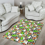 Exotic Tropical Giraffe Pattern Print Area Rug GearFrost