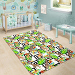 Exotic Tropical Giraffe Pattern Print Area Rug GearFrost