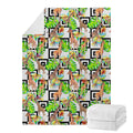 Exotic Tropical Giraffe Pattern Print Blanket