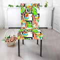 Exotic Tropical Giraffe Pattern Print Dining Chair Slipcover