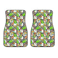 Exotic Tropical Giraffe Pattern Print Front Car Floor Mats