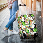 Exotic Tropical Giraffe Pattern Print Luggage Cover GearFrost