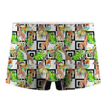 Exotic Tropical Giraffe Pattern Print Men's Boxer Briefs