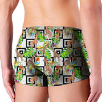 Exotic Tropical Giraffe Pattern Print Men's Boxer Briefs