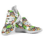 Exotic Tropical Giraffe Pattern Print Mesh Knit Shoes GearFrost