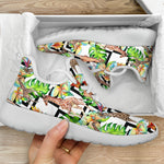 Exotic Tropical Giraffe Pattern Print Mesh Knit Shoes GearFrost